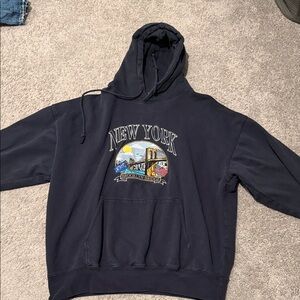 Brandy Melville Dark Blue New York Hoodie